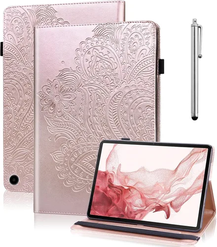 Vista 10 de Case for Fire HD 8 / Fire HD 8 Plus (12th/10th Generation,2024/2022/2020),PU Leather Wallet Shockproof Cover with Card Slots - Blue