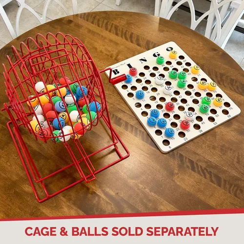 Vista 6 de MR CHIPS Tablero maestro de juego de bingo profesional para pelotas de ping pong