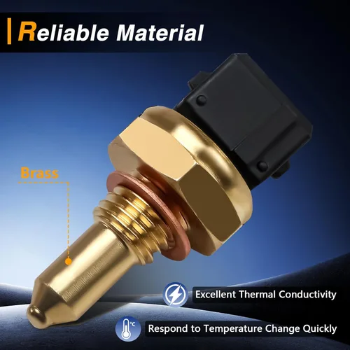 Vista 2 de Sensor de temperatura del refrigerante del motor, sensor de temperatura del agua ECT, sensor de temperatura compatible con 128I 135I 320I 325I 328I
