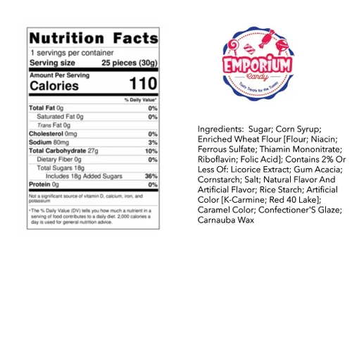 Vista 2 de Pasteles de regaliz - 2 libras de dulces de regaliz clásicos frescos y deliciosos