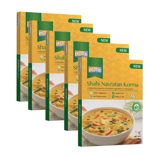 Vista 36 de Ashoka Traditional Meals 1932, puré de verduras veganas, curry instantáneo, totalmente naturales, comidas listas para comer para microondas, Bombay