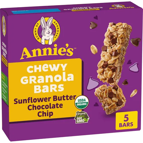 Vista 11 de Annie's Barras de granola masticables sin gluten, pastel de cumpleaños, 5 barras, 4.9 onzas