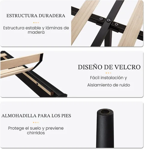 Vista 6 de SHA CERLIN Base de cama de terciopelo de tamaño matrimonial con cabecera capitoné de canal vertical, plataforma tapizada con listones de madera,