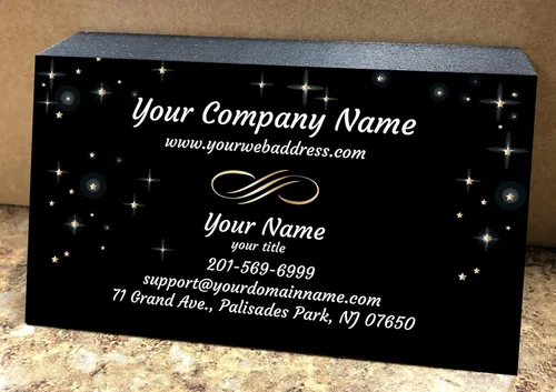 Vista 8 de IMPACTONLINEPRINTING, Tarjetas de visita 100 piezas - Papel grueso liso 16Pt (350gsm), negro-clásico