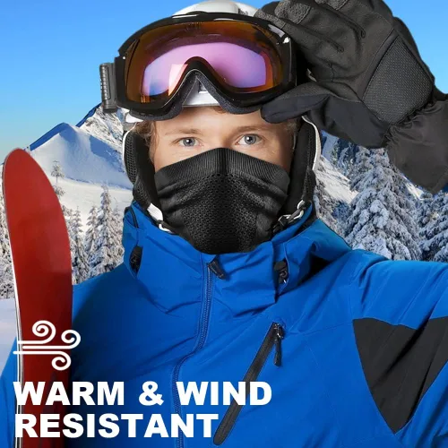 Vista 4 de WTACTFUL Calentador de Cuello de Invierno Polaina a Prueba de Viento Máscara Facial Pasamontañas Bandana para Esquí Snowboard