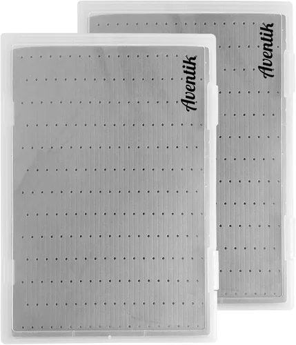 Vista 12 de Aventik Cajas para moscas de gran capacidad, tapa transparente de espuma delgada, colección PP, cajas de pesca de competición de anzuelos de pesca