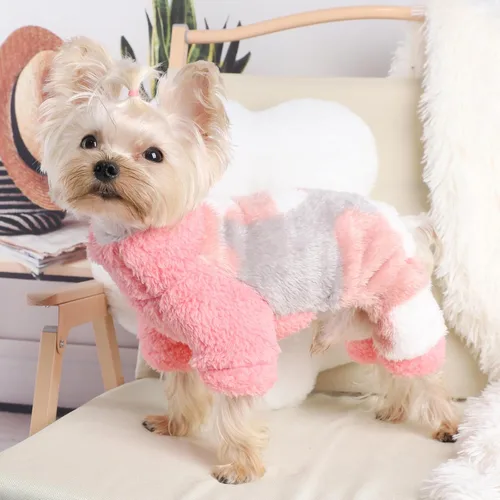 Vista 2 de Pijamas para perro Pjs suéter de vellón para perro, ropa para cachorros lindos para perros pequeños, chihuahua, Yorkie, ropa para niñas y niños