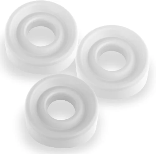 Vista 27 de LeLuv Sello de vacío de manga de silicona negra pequeña para cilindros de bomba de pene de 1.35 "-1.75