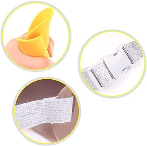 Vista 4 de Bozales de silicona antimordedura con forma de boca de pato, boca de pato, bozal anti-llamada para cachorros