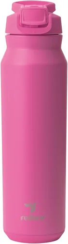 Vista 10 de REDUCE Hydrate Pro - Botella de agua aislada de acero inoxidable de 24 onzas, tapa abatible a prueba de fugas, apta para lavavajillas, sin BPA, Negro