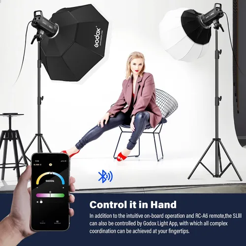 Vista 5 de Godox SL100D Luz diurna COB LED luz de vídeo
