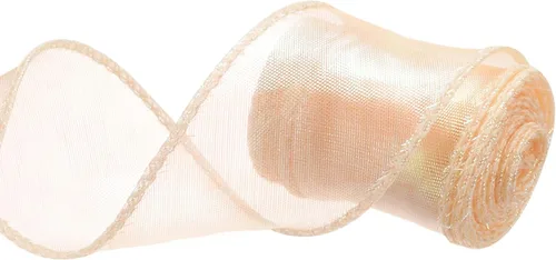Vista 20 de MECCANIXITY Cinta de Organza Transparente con Alambre Brillante de 1 1/2" de Ancho, Cintas de Gasa Iridiscente con Brillo Pastel, 10 Yardas, Morado