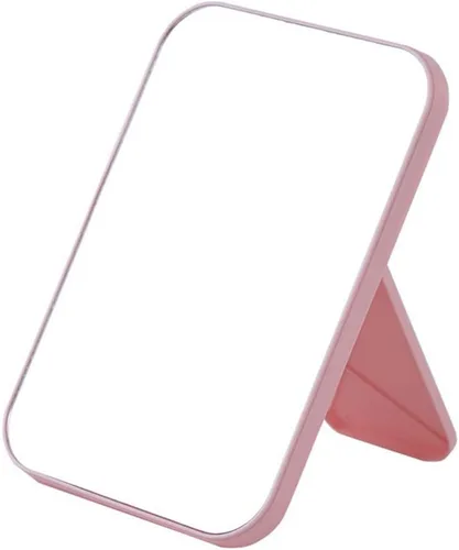Vista 6 de Espejo de mesa Super HD con soporte plegable - Espejo de maquillaje de mano libre/de mano