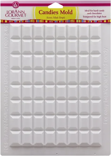 Vista 2 de LorAnn - Juego de gemas para hacer dulces duros, incluye moldes rectangulares, hexagonales y de disco