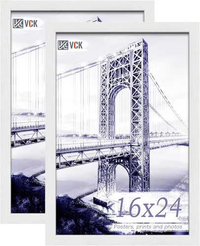 Vista 122 de VCK Portarretratos de madera negra de 5 x 7 pulgadas, para colgar en la pared, galería o mesa, 1 paquete