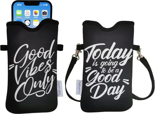 Vista 74 de Tainada Funda Estuche Bolsa de Neopreno para Teléfono para Hombres y Mujeres con Correa Cruzada/Cordón para el Cuello para iPhone 17/16/15 Pro Max