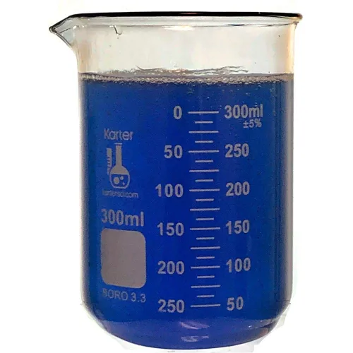 Vista 16 de Vaso de precipitados de 33.8 fl oz, grifo de forma baja, boro. Vaso 3.3, doble escala, graduado, Karter Scientific 213D27 (individual)