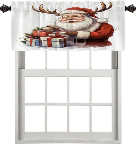 Vista 117 de Cortinas opacas de poliéster multicapa marrón con diseño de bosque natural, 2 unidades, 26 x 24 pulgadas Natural Scenery Forest Misty 3 Marrón