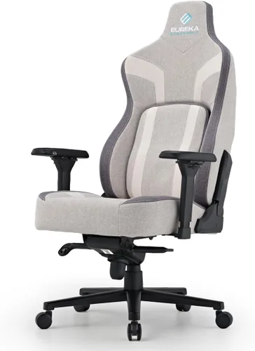Vista 10 de EUREKA ERGONOMIC Silla de juegos GC08, silla de videojuegos para computadora con soporte lumbar, sillas ergonómicas para jugadores con cojín