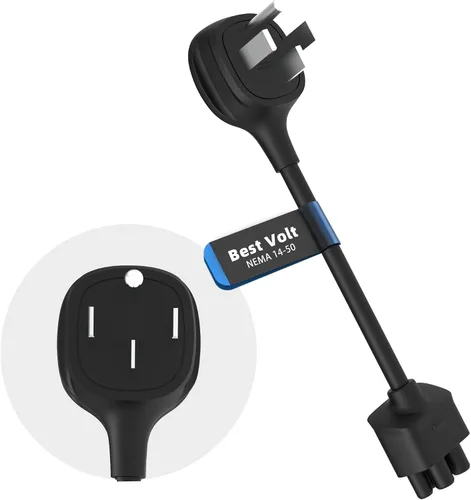 Vista 11 de Adaptador premium para cargador móvil Tesla Gen 2/Gen 3 Conecta a una toma de corriente de 240 V Carga de 12 amperios Longitud de 10 pulgadas