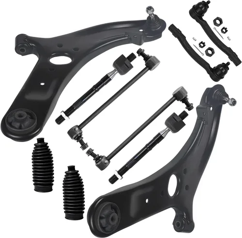Vista 130 de Detroit Axle - Kit de suspensión delantera de 10 piezas para Chevrolet Trailblazer GMC Envoy 2004-2007 2005 2006 Soportes de brazo de control
