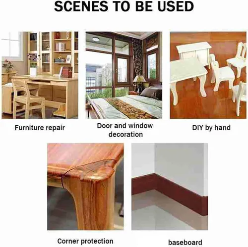 Vista 6 de Papel tapiz de vinilo autoadhesivo de 2 pulgadas x 15 pies, despegar y pegar, impermeable, de grano de madera de roble, calcomanías de pared