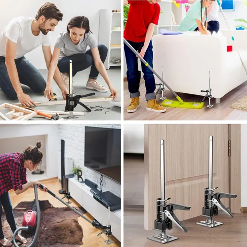 Vista 5 de Herramienta de mano de brazo, 2 piezas de brazo de ahorro de trabajo, regulador de altura de 15 pulgadas, herramienta de elevación de mano, puerta