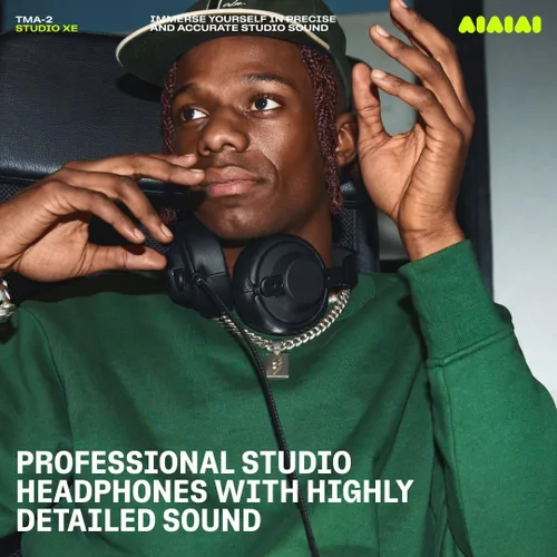 Vista 3 de AIAIAI TMA-2 Studio XE Auriculares Profesionales de Estudio de Cuero PU con Ableton Live Lite, Negro
