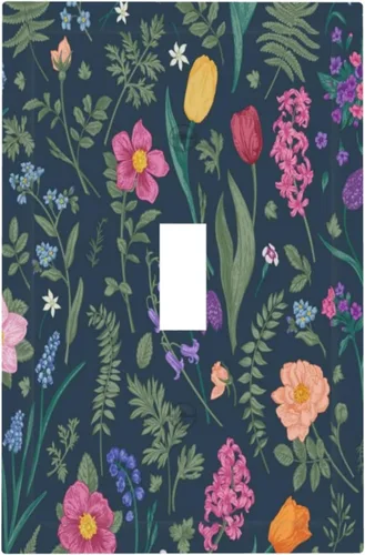 Vista 167 de Placa decorativa para interruptor de luz, diseño bohemio, abstracción, montaña y sol, 2 bandas, 1 palanca, 1 placa de pared dúplex, cubiertas