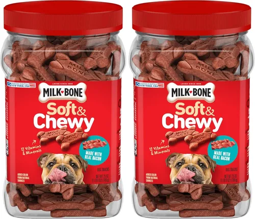 Vista 20 de Milk-Bone Golosinas suaves y masticables Mini para perros, pollo, 18 onzas Hechas con pechuga de pollo real
