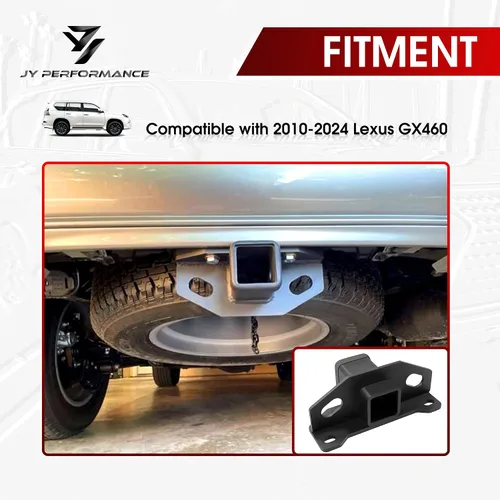 Vista 2 de Enganche de remolque para Lexus GX460 2010-2024, Clase 3 III de 2 pulgadas (placa de ajuste incluida)