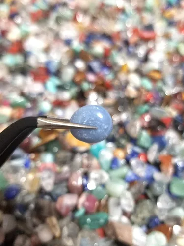 Vista 9 de JM Piedras naturales mixtas de 1.1 lb y chips de cristal caídos, piezas trituradas de piedras preciosas de forma irregular, fabricación de joyas