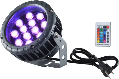 Luces LED para lavadora de pared de 48 W, RGB 5000 K luz diurna que cambia de color con control remoto, barra de luz LED impermeable IP65 para
