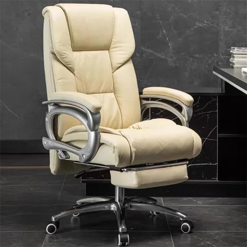 Vista 9 de Silla de oficina ejecutiva con reposapiés ajustable, respaldo alto, silla de computadora, ergonómica, respaldo alto, silla de oficina ergonómica