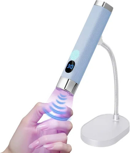 Vista 12 de Handheld Mini UV Nail Lamp, Portable Flash Cure Light with Upgraded Magnetic Stand & Smart Sensor - Rechargeable Nail Dryer Fast Curing Gel Nails at