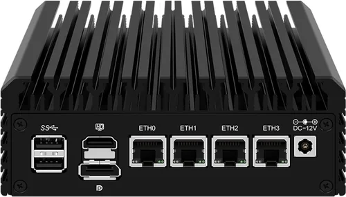 Vista 8 de Firewall Appliance 2.5Gbe Intel Celeron N5095 Quad Core, 4* Intel I225-V LAN sin ventilador Mini PC 8G DDR4 128G M.2 NVMe Soporte PFSENSE