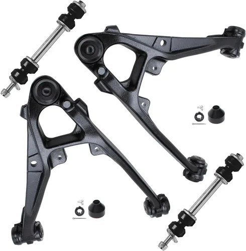 Vista 98 de Detroit Axle - Kit de brazos de control delanteros de 4 piezas para Nissan Cube 2009-2014, Nissan Versa 2007-2012 2 brazos de control inferiores