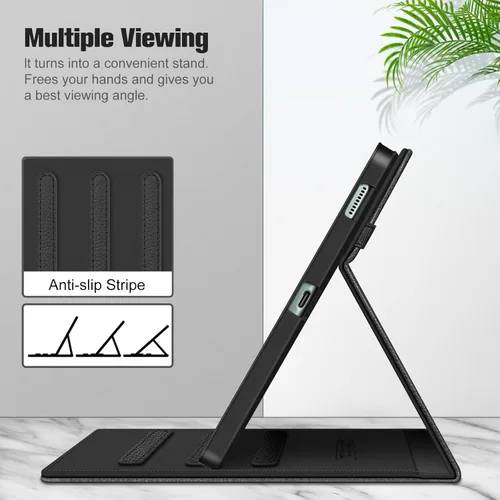 Vista 4 de Fintie Funda para Samsung Galaxy Tab S6 Lite 10.4 Pulgadas 2024/2022/2020 con Soporte para S Pen, Funda Trasera de TPU Blanda con Visor Multiángulo