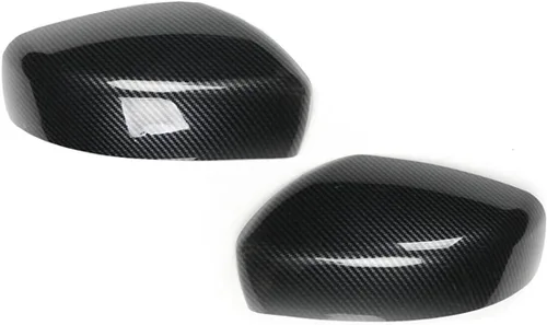 Vista 2 de Par de espejo retrovisor lateral tapa cubierta Trim para Infiniti G37 2008 Fibra de carbono