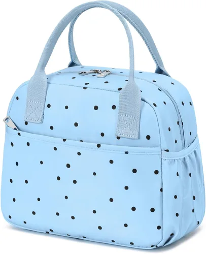 Vista 21 de CAMTOP Lonchera para mujer, bolsa de almuerzo aislada, lonchera con hielera térmica, a prueba de fugas, con diseño acolchado, bolsa de almuerzo