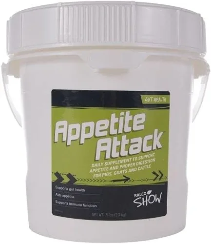 Ralco Show Appetite Attack - Suplemento diario de salud intestinal para mantener tu proyecto saludable y hambriento (5 libras)