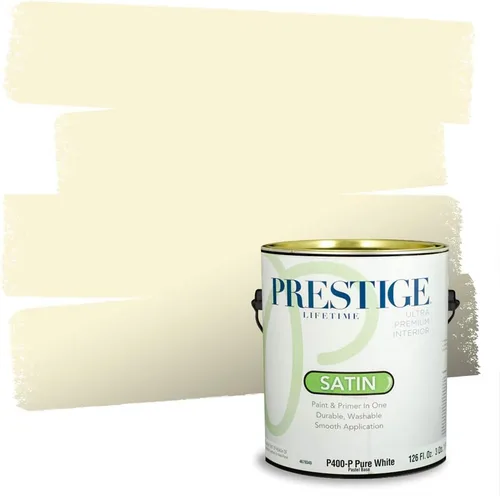 Vista 247 de PRESTIGE Pinturas de pintura exterior e imprimación en uno, 1 galón, plano, combinación comparable de Benjamin Moore* Pila de heno
