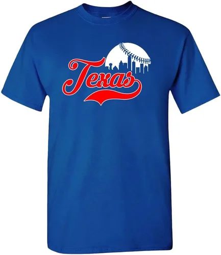 Vista 18 de Xtreme Apparrel Cityscape Skyline - Camiseta para hombre para fanáticos del béisbol