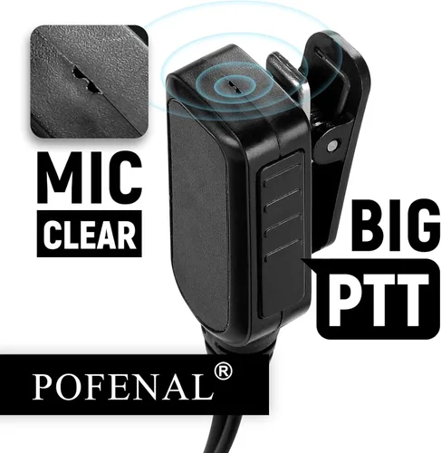 Vista 6 de Walkie Talkie Auricular con micrófono, diseño en forma de G de ajuste seguro para Retevis RT22/RT68/RT21/H-777/RT86, compatible con Baofeng