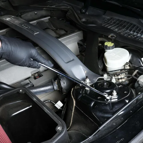 Vista 2 de ABN Cabezal flexible extralargo métrico de 12 puntas y doble caja Llave de trinquete