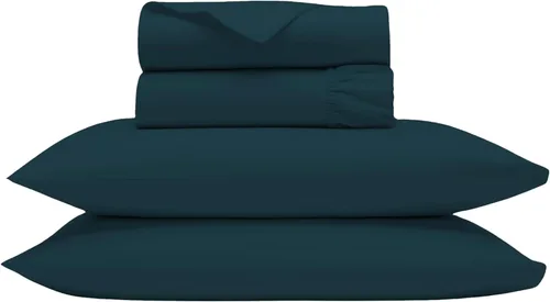 Vista 19 de Bluemoon Homes Sábanas de Algodón Egipcio de 1000 Hilos Tamaño Individual Paquete de 2 Juegos de Sábanas de 4 Piezas con Elástico Alrededor Sábana
