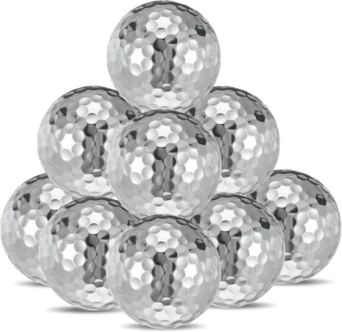 Vista 9 de Hiboom Una docena de bolas de golf metálicas para mujeres, bolas de golf para mujeres para máxima distancia y tiros más rectos, regalo ideal