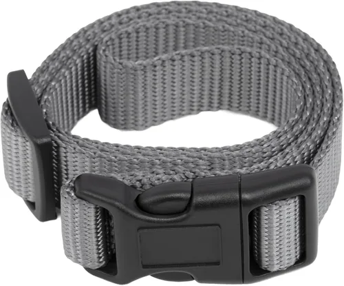 Vista 8 de PetSafe Correa de repuesto para collar de 3/4 pulgadas sin agujeros, correa ajustable, diseño de nailon duradero, hebilla de cierre rápido, Negro