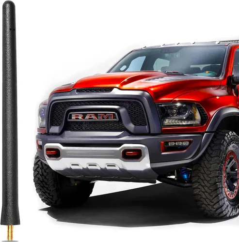 KSaAuto Antena corta para Dodge Ram 1500 2500 3500 2009-2025, repuesto de antena de camión Ram Classic Warlock, 6 3/4 pulgadas, a prueba de lavado