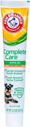 Arm & Hammer Complete Care Gel Dental, Pasta de Dientes Estilo Gel para Perros - Aliento Fresco, Control de Sarro, Suave con el Esmalte, Sin Flúor -